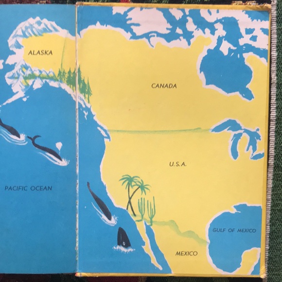 The Whales Go By By Fred Phleger 1959 1st Book Club Edition Beginner Book - Picture 6 of 6